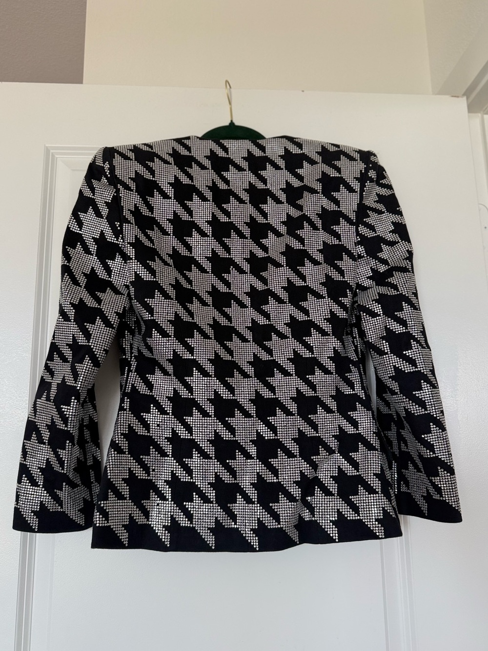 Balmain Crystal-Embellished Houndstooth Jacket 38 $1,995 - Picture 7 of 8